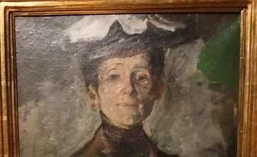 Autoportret z kwiatami