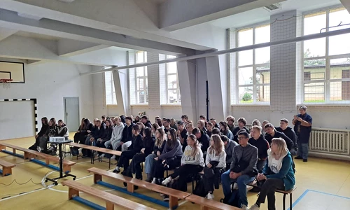Uczniowie w trakcie spotkania