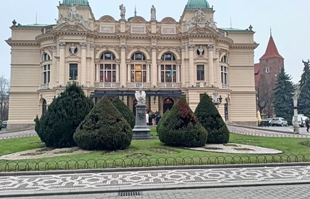 widok na budynek Teatru Słowackiego