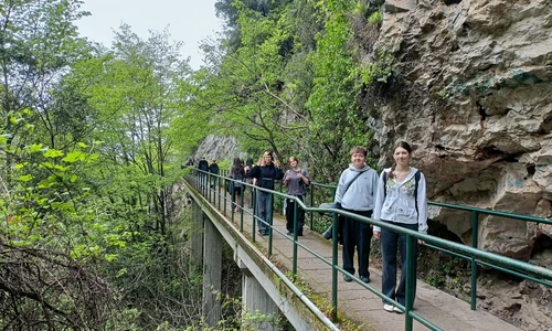 Uczniowie w trakcie wycieczek kulturowych w ramach praktyk Erasmus