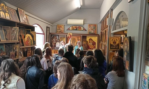 Uczniowie w trakcie wycieczek kulturowych w ramach praktyk Erasmus