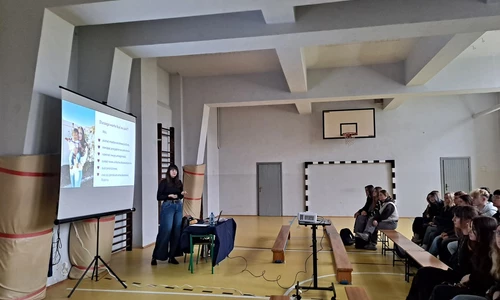 Uczniowie w trakcie spotkania