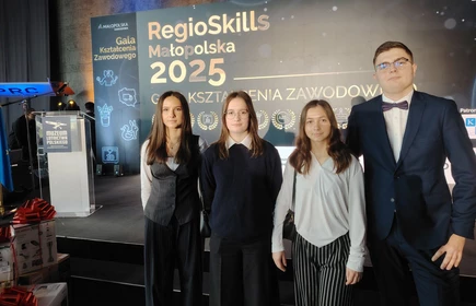 Uczniowie szkoły na RegioSkills Małopolska