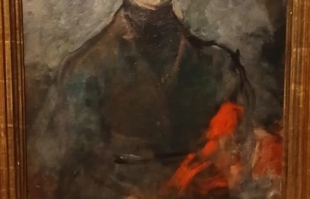 Autoportret z kwiatami