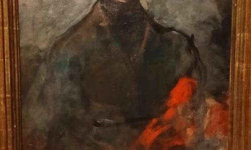 Autoportret z kwiatami