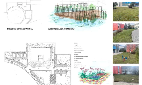 wizualizacja projektu konkursowego, praca uczennic