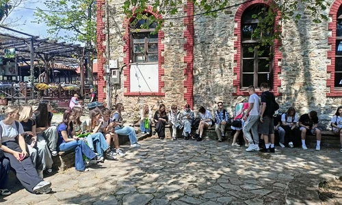 Uczniowie w trakcie wycieczek kulturowych w ramach praktyk Erasmus