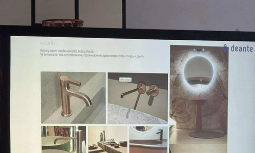 Zajęcia warsztatowe technik aranżacji wnętrz -firma Deante