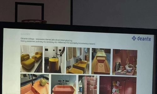 Zajęcia warsztatowe technik aranżacji wnętrz -firma Deante